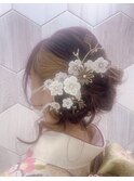 【ヘアセット】振袖アップサイド寄せ