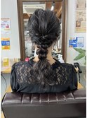 【お呼ばれヘアセット】編み下ろしスタイル　畑瀬彩華