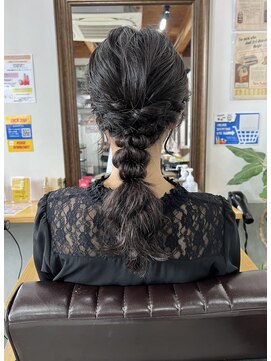 ラックセカンドスペース(LUCK 2nd SPACE) 【お呼ばれヘアセット】編み下ろしスタイル　畑瀬彩華