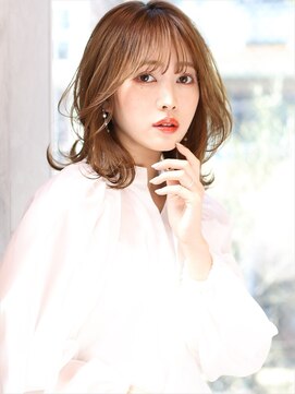 グランド(GRAND) 大人かわいい/ひし形レイヤー/ベージュアッシュ/20代30代40代