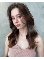エースハバナ 渋谷(1 HAVANA)&nbsp;ヌーディーカラー/くびれロング/ふんわりミディアム/小顔ヘア