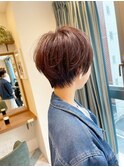 浦和ショートヘアショートカット白髪ぼかし白髪染めボブ40代50代