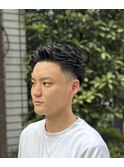 アイロンパーマ フェード アップバング