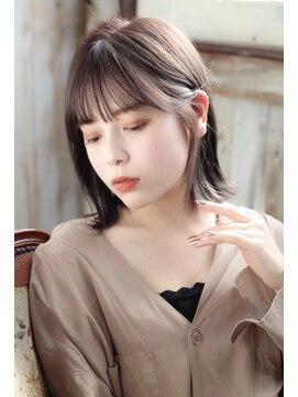 クレドガーデン 柏(CRED GARDEN) 大人可愛い20代30代40代前下がりひし形小顔ボブ丸みショート柏