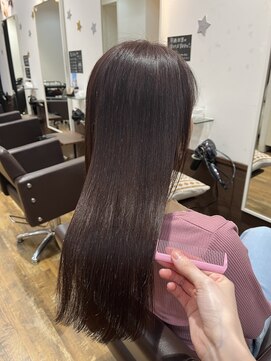 ヘアーサロンデフォーエバー(hairsalon de Forever) ブリーチなし7トーン◆ほんのりラベンダーピンク