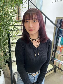 ゼスト 吉祥寺店(ZEST) ブリーチなし/ボルドーカラー/レイヤーカット 吉祥寺桜