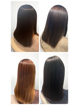 美容室フルール 20代30代グレージュ髪質改善カラー韓国ヘア透明感