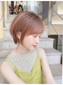 美髪☆縮毛矯正×切りっぱなしボブ/ショート[仙台]