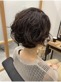 クセを活かしたパーマ風ボブ