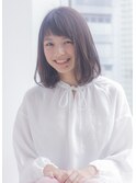 【寺尾拓巳】大人かわいいグレージュひし形小顔ミディアム