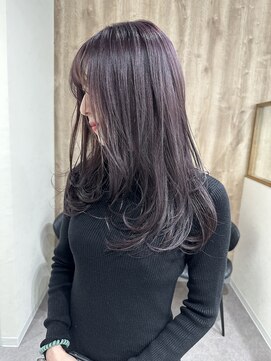 ウニレ バイ センス(unire by sense) 【飾磨/姫路】ワンカールで巻けるレイヤーカット×ラベンダー