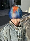 ○シャドールーツデザインカラー　表参道　中性ウルフ