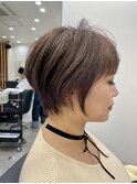 30代40代50代オススメ☆乾かすだけでまとまる◎骨格補正ショート
