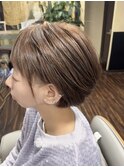 白髪ぼかし/ショートカット