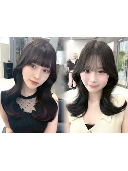 【髪質改善×ツヤ美髪】*韓国風ヘア/*レイヤーカットで叶える大人ミディはお任せ◎[名古屋栄駅/縮毛矯正]