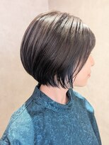エンクス(enx)&nbsp;ミルクティーブロンド/ダークブルー/デジタルパーマ/鶴ヶ峰HK59