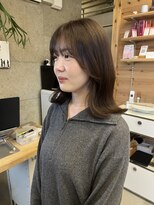 シロ 大名2号店(SiLO)&nbsp;【大人可愛い】顔まわりレイヤー×透明感ブラウン