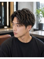 MEN's Baguz MEN'Sカット/ MEN'Sパーマ/ MEN'Sカラー 黒髪ナチュラルウェーブマッシュメンズパーマ
