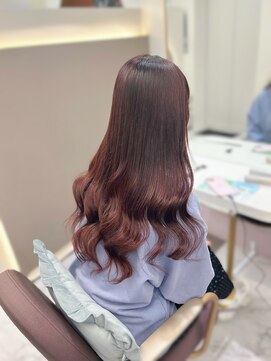 ガルボ ヘアー(garbo hair) 高知美容室ロングヘアー赤髪ダブルカラー