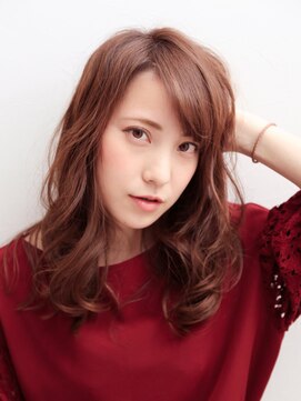 アイリス(ailis) ailis王子*無造作ウェーブ☆ピンクオレンジブラウン3