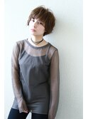 ベリーショート無造作ヘア カールパーマ