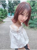 今旬ピンクインナーボブ