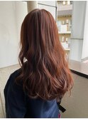 オレンジブラウン ヘアカラー 【池袋】