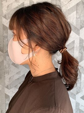 ヘアデザイン ファブロ(hair design FABRO.) ◎よく結ぶ肩にオススメ可愛い横髪、後毛ヘア◎