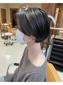 ボブ ショートボブ センター分けショート 担当山中