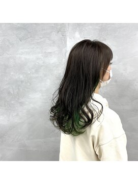 ニフティ(nifty) インナーカラー×グリーーーーン