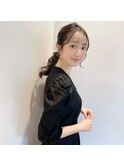 大人可愛い20代30代40代結婚式お呼ばれヘアセット☆くびれヘア