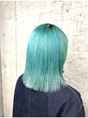 【Fagus】ターコイズブルーグリーン×ラインロブ【三軒茶屋】