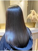 ロングヘア/グレージュカラー/ココアベージュ/黒髪カタログ/大宮