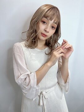 ディレクト 新宿(Direct) ミルクティーベージュ×ミディアムレイヤー☆