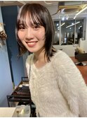ミディアム顔周りレイヤー