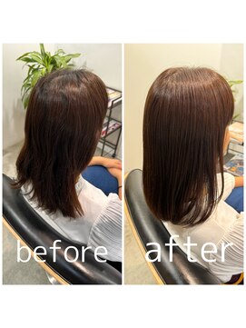 スピカ(SPICA) 【ケアカラーコース】お客様施術事例