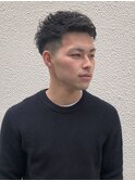 ローフェードサイドグラデーションサイドパートバーバー y