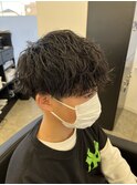 *波巻きスパイラルパーマ/メンズカット/水戸/パーマ/眉毛/学割