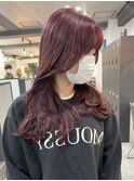 イヤリングカラーハイライトインナーカラーバレイヤージュ