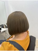 【kana】前下がりボブ＋ベージュカラー＋バイカルテ