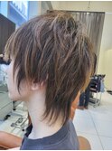 メンズウルフカット
