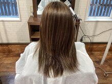 ヘアーデザイン クール デソール(hair design cool delsole)の雰囲気（白髪ぼかしハイライトカラー＋カット＋TR　¥18800→￥16800）