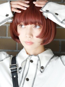 アルテヘアー(arte HAIR) 【arte HAIR】ボブ/姫カット/コーラルピンク/ブリーチなし