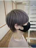 【山本智文】メンズシルバーグレー