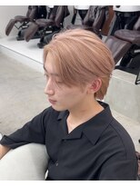 ソソ(soso)&nbsp;メンズピンクベージュカラー【横浜/ブリーチ】