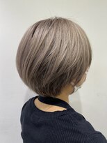 サロンドジョー(salon de joe)&nbsp;ショートボブレイヤーカットミディアムウルフくびれ透明感カラー