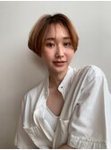 ハンサムショート ベージュカラー 30代 代官山 中目黒 恵比寿