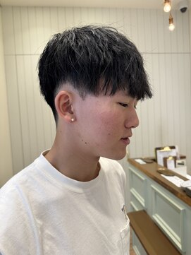 モリオフロムロンドン 大宮店(morio from London) 【かほ】アイロンセットでパーマ風マッシュ