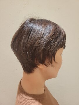 松本平太郎美容室 国立店 30代40代50代60代×ショートレイヤー×イノアカラー×ハイライト