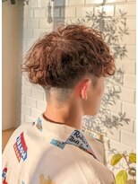 オレンジハウス マッシュパーマ×ベージュアッシュカラー